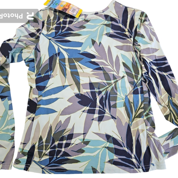 Hang Ten womens size S NWT! UPF 50+, rash guard, quick dry, long sleeve. - Picture 2 of 9